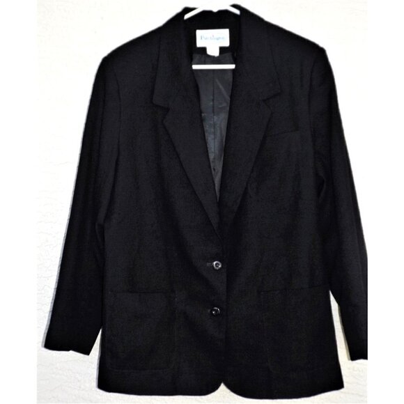 Patchington 16 black two button blazer fully lined - Picture 1 of 4
